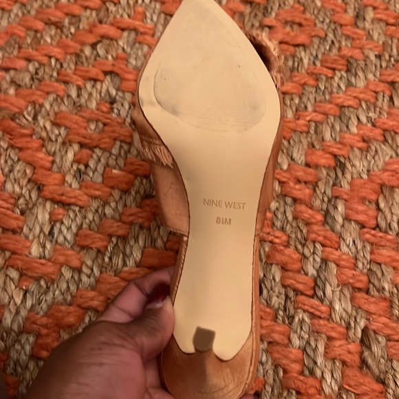 Nine West; Macadamia embellished mules/slides - Picture 4 of 5